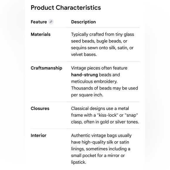 ✅Vintage Beaded Clutch in Gold, Silver & Cream with Teal Accents - Picture 2 of 15